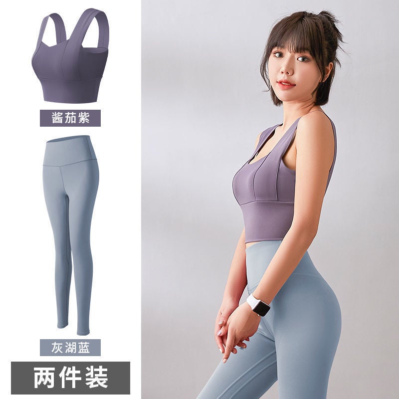 Sports Underwear Female Students Shock-Proof Running Fitness Sling Beauty Back Bra Sports Vest Outer Wear Yoga Top - Image 1